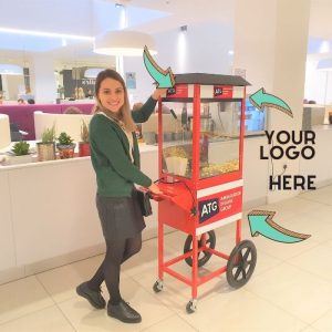 personalised popcorn machine event party exhibition london, uk