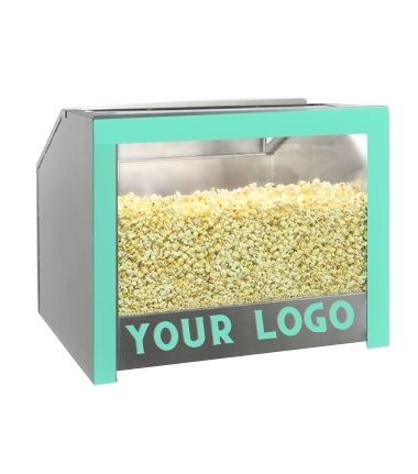branded popcorn warmer display cabinet hire