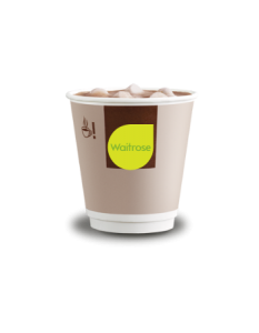 hot chocolate cart hire branded cups
