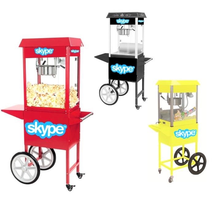 branded popcorn machine for hire 5