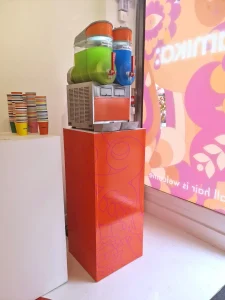 VINYL PRINTED BRANDED slush stand