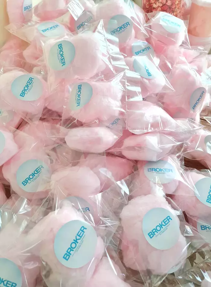 branded candy floss bags with logo