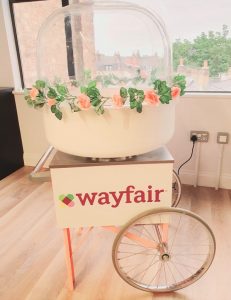 branded candy floss hire
