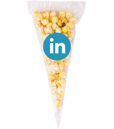 branded popcorn cone bags