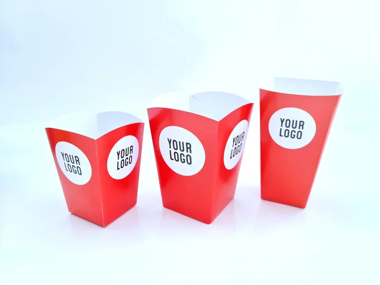 branded printed popcorn box with logo