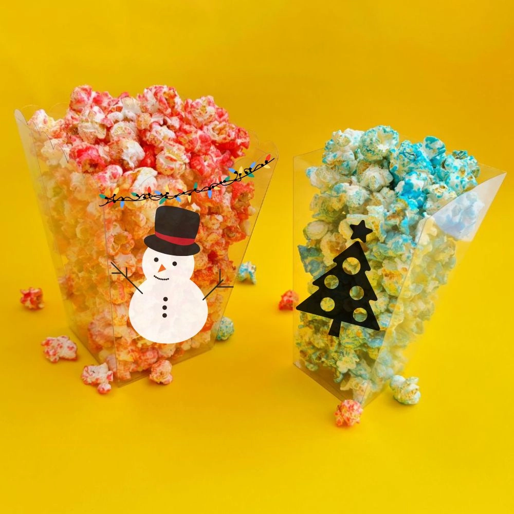christmas popcorn boxes personalised - aylin sweets