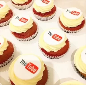 corporate events branded cupcakes
