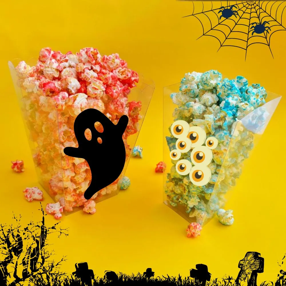 halloween popcorn boxes personalised
