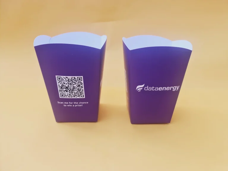 personalised printed popcorn box