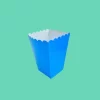 plain popcorn box blue
