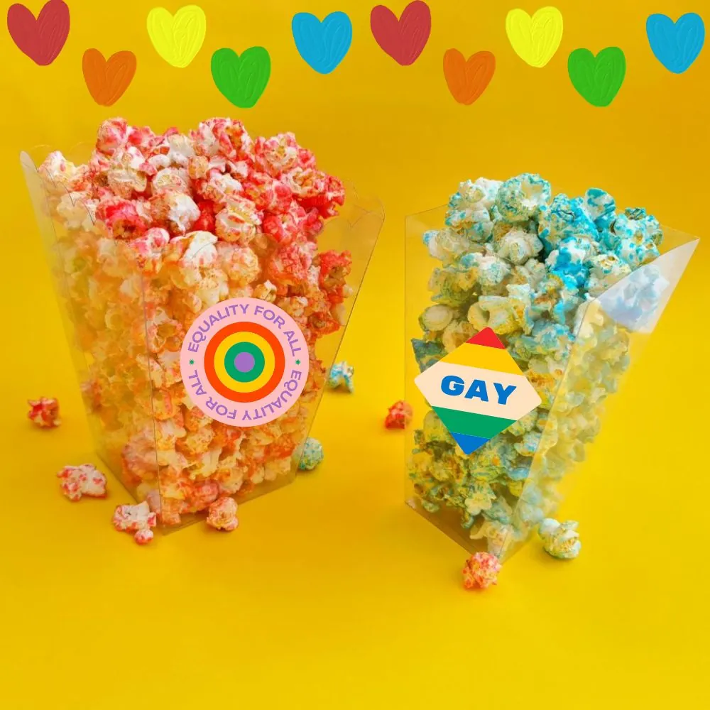 pride popcorn boxes branded fast delivery